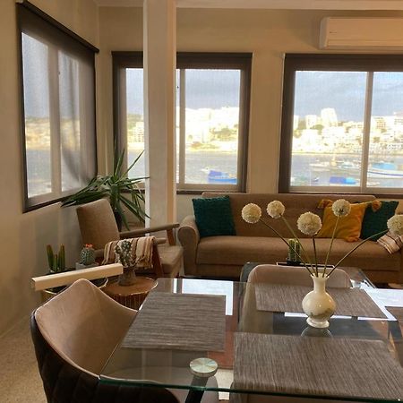 A Sea View Maisonette Right On The Waters Edge. Apartman San Pawl il-Baħar Kültér fotó